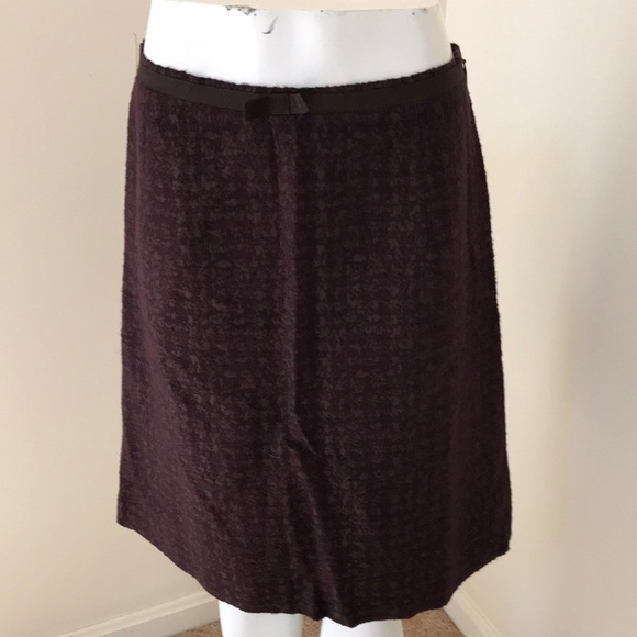 TARA JARMON Size 38 dark burgundy combo skirt - Picture 1 of 10
